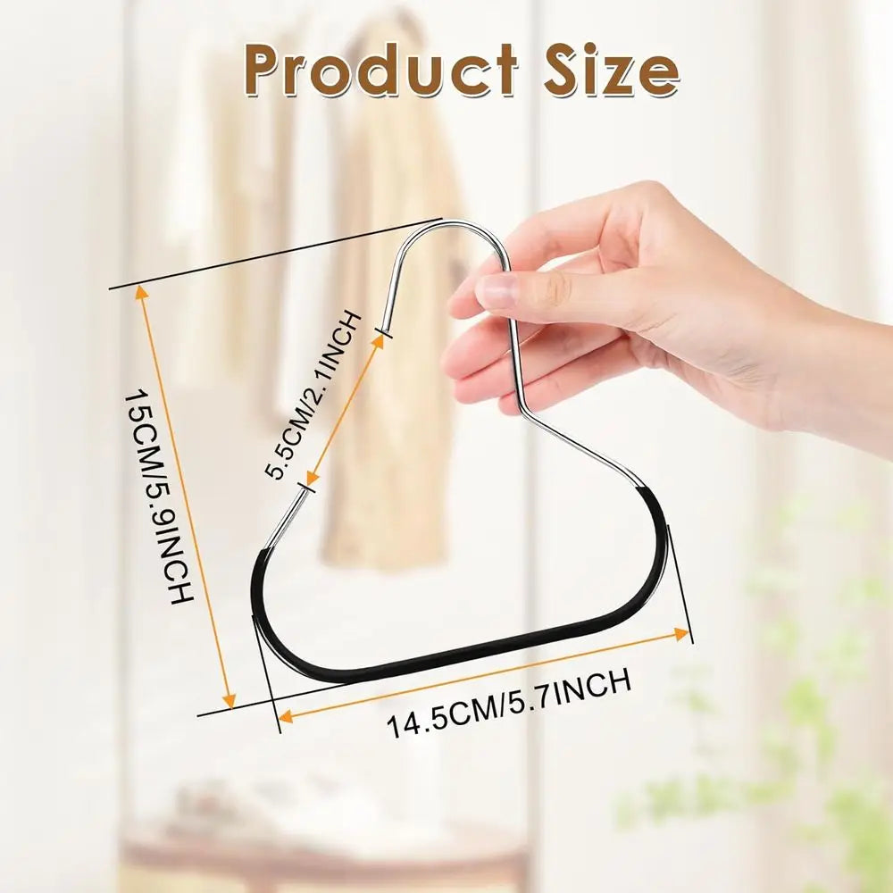 Black circular accessory hanger dimension reference graphic