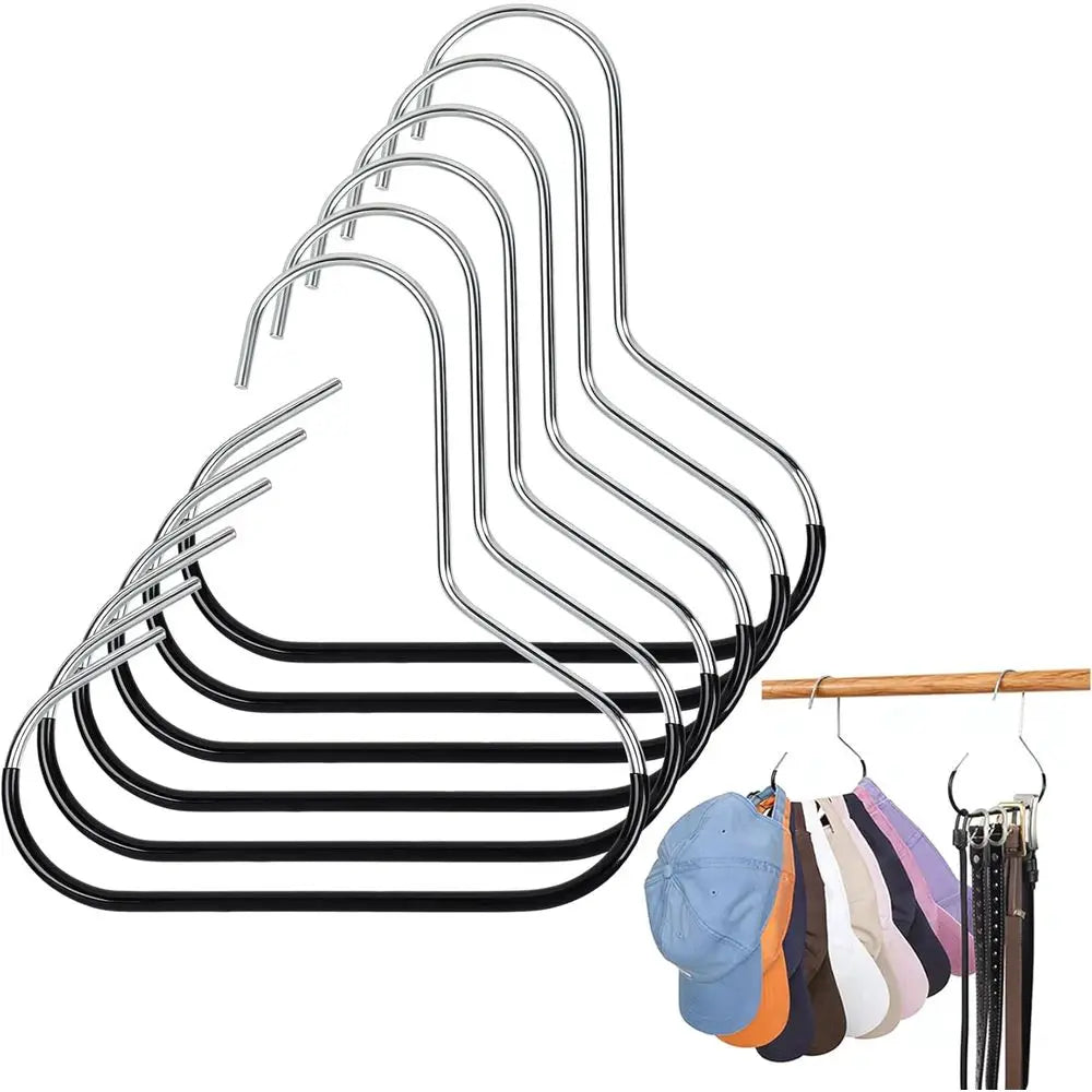Six black circular accessory hangers quantity reference image