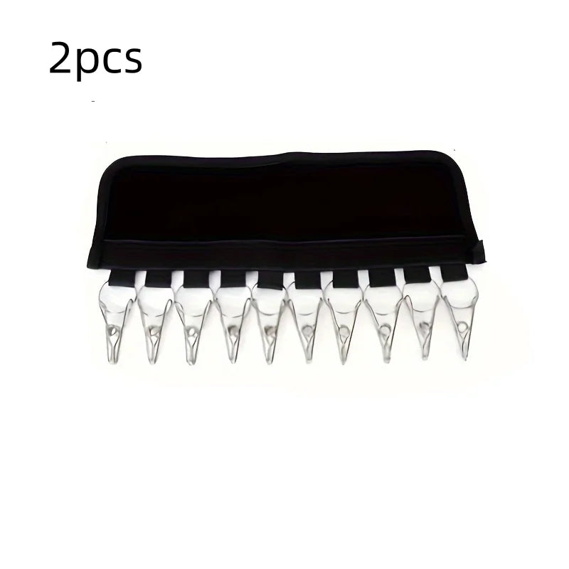 Two black multi-clip drying racks quantity reference graphic